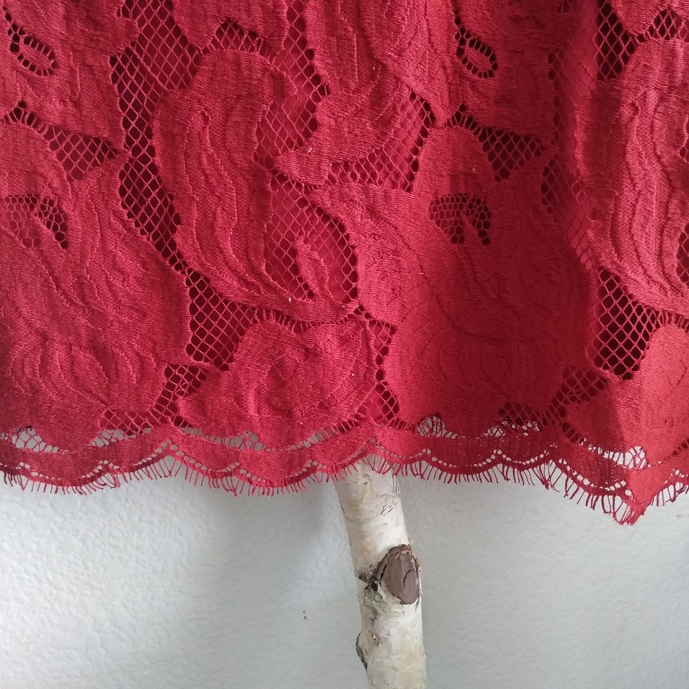 Burgundy blouse